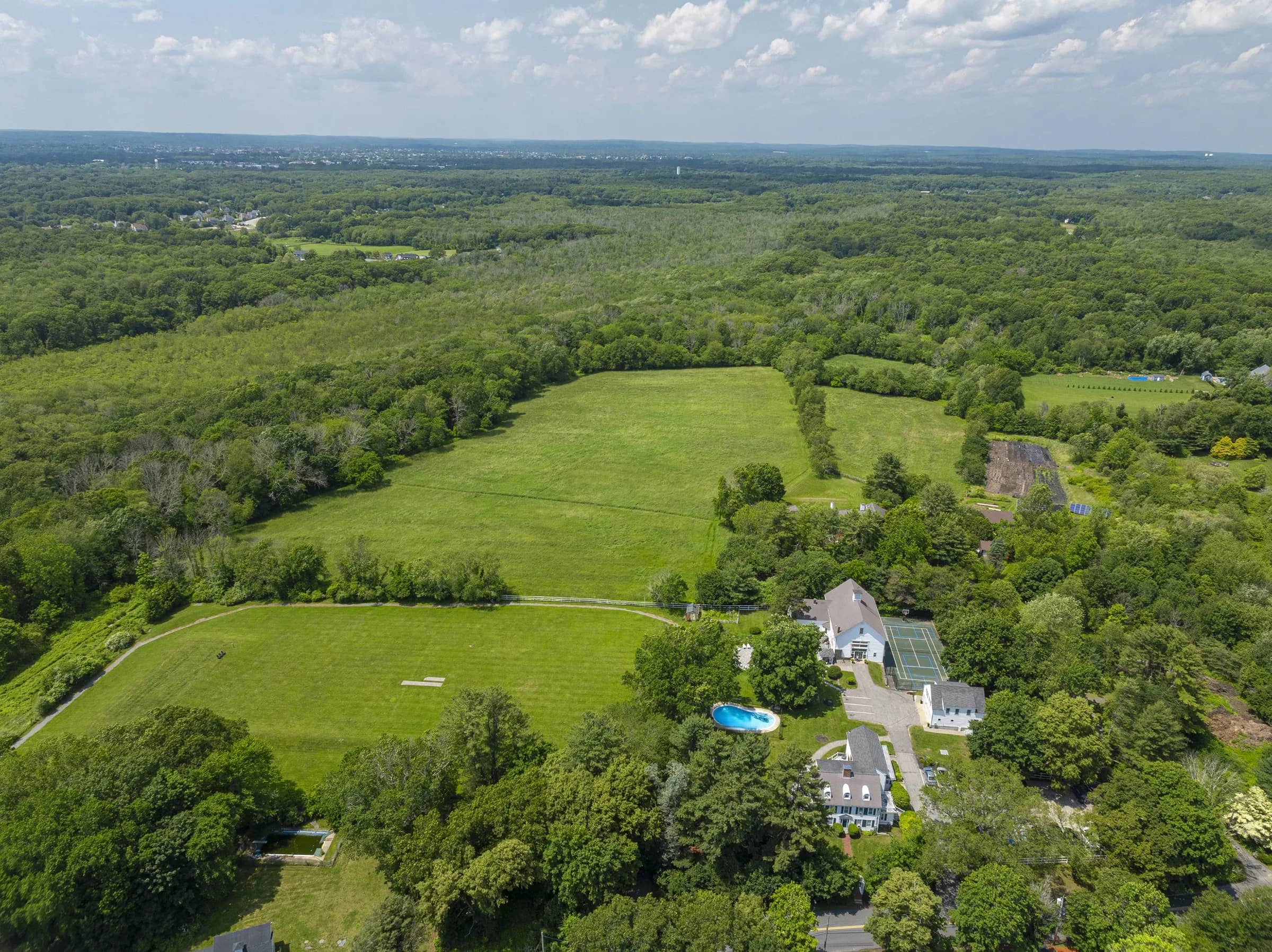 Aerial view of Jacob Hill